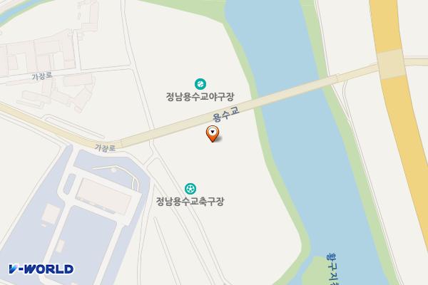 정남 용수교 둔치 위치 지도 — 경기도 화성시 효행구 정남면 발산리 14
