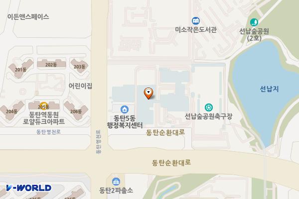 다원이음터 2층 위치 지도 — 경기도 화성시 동탄구 동탄순환대로 754-14 (영천동, 다원이음터)