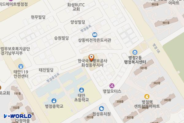 유진클라우스 위치 지도 — 경기도 화성시 병점구 병점동로 78 (병점동, 유진클라우스)