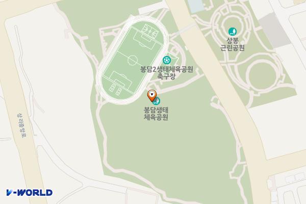 생태체육공원 위치 지도 — 경기도 화성시 효행구 봉담읍 상리 716