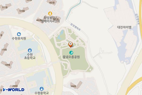 들녘오름공원 위치 지도 — 경기도 화성시 효행구 봉담읍 수영리 698