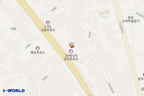 명품주유소 위치 지도 — 경기도 화성시 만세구 팔탄면 서해로 1266 (율암리, SK 화성 주유소)