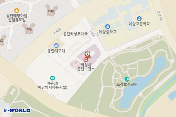 동탄보건소 3층 위치 지도 — 경기도 화성시 동탄구 노작로226-9