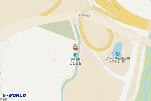 석우리천 공원 위치 지도 — 경기도 화성시 동탄구 석우동 45-5