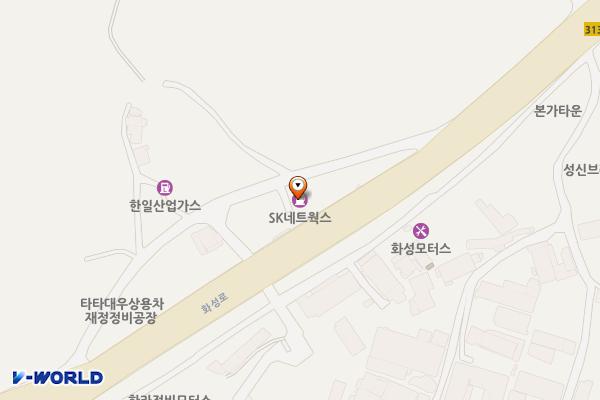 뉴타운충전소 위치 지도 — 경기도 화성시 효행구 비봉면 화성로 1589 (양노리)