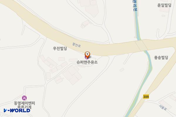 대상주유소 위치 지도 — 경기도 화성시 만세구 향남읍 발안로 392 (동오리)