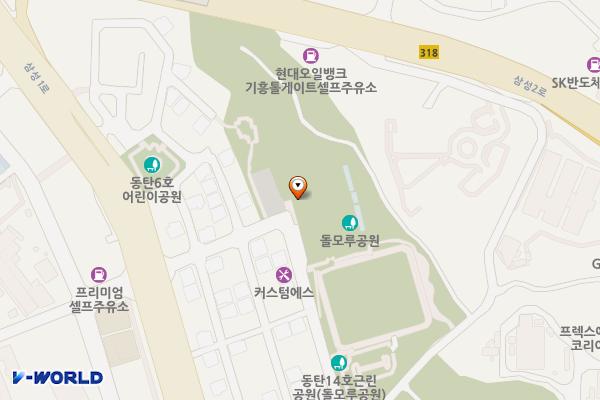 동탄14호(돌모루공원) 위치 지도 — 경기도 화성시 동탄구 석우동 4