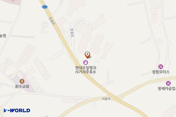 사거리주유소 위치 지도 — 경기도 화성시 만세구 우정읍 쌍봉로 418 (주곡리)