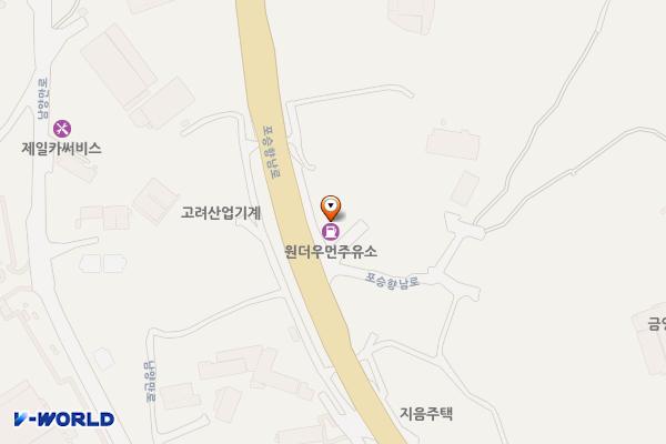 원더우먼주유소 위치 지도 — 경기도 화성시 만세구 우정읍 포승향남로 1106 (이화리)