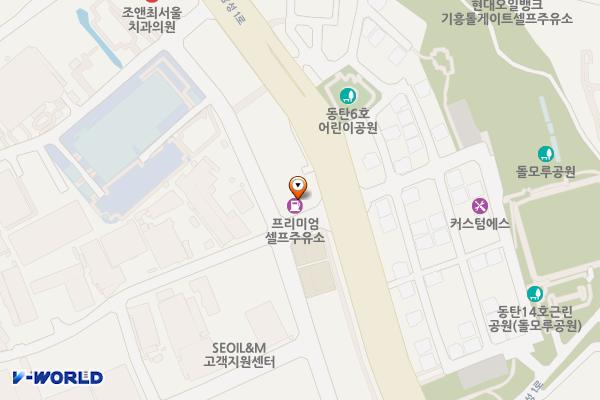 SK프리미엄주유소 위치 지도 — 경기도 화성시 동탄구 삼성1로 231 (석우동)