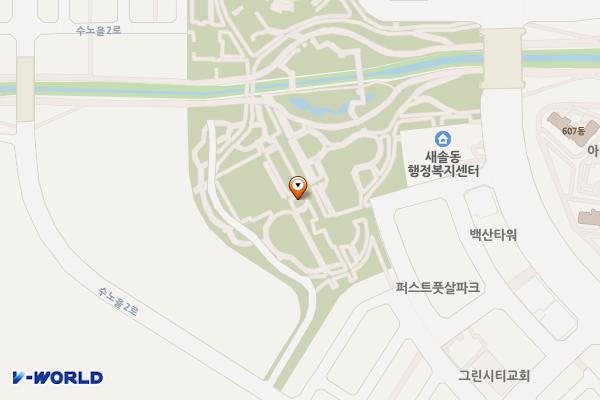 수노을공원2 위치 지도 — 경기도 화성시 만세구 새솔동 노들길 6-28