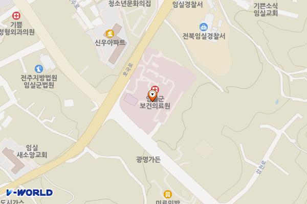 보건의료원 장례식장 위치 지도 — 전북특별자치도 임실군 임실읍 호국로 1680