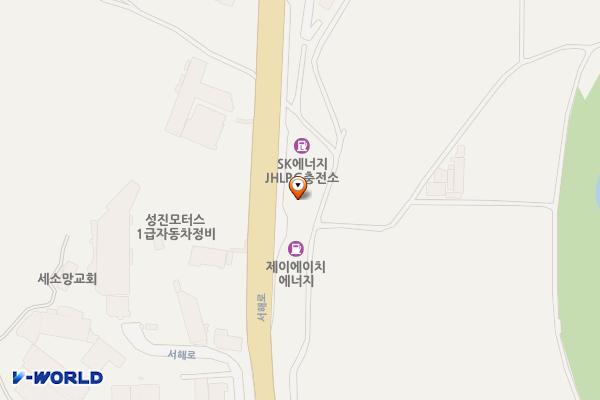 SK네트웍스(주)JH셀프주유소 위치 지도 — 경기도 화성시 만세구 팔탄면 서해로 962 (지월리)