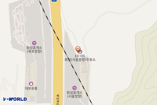 대보유통(주)화성(상)주유소/충전소 위치 지도 — 경기도 화성시 만세구 팔탄면 서해안고속도로 302-1 (덕천리)