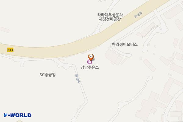 강남주유소 위치 지도 — 경기도 화성시 효행구 비봉면 화성로 1554 (양노리)