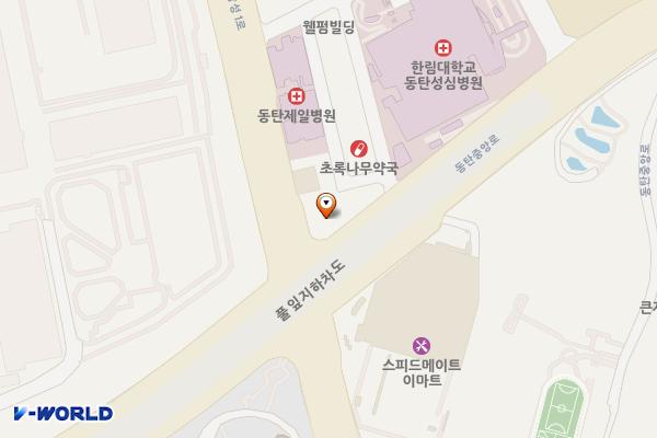 세정인디안타워 위치 지도 — 경기도 화성시 동탄구 삼성1로 130 (석우동, 새정인디안타워)