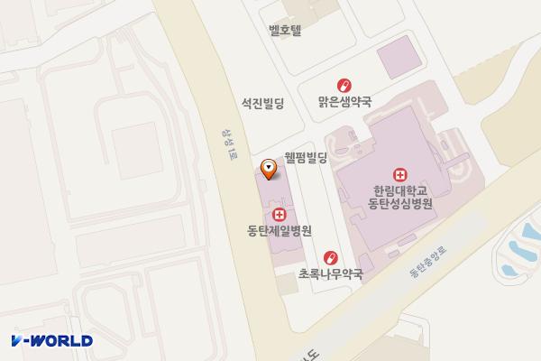 동탄제일병원 위치 지도 — 경기도 화성시 동탄구 삼성1로 144-6 (석우동, 동탄제일병원)