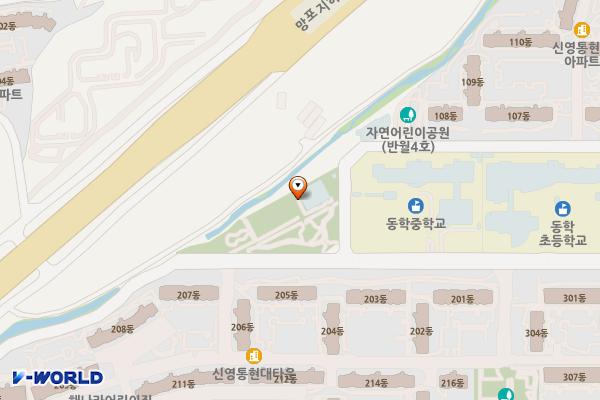 현대1호 어린이공원 위치 지도 — 경기도 화성시 병점구 반월동 184-3