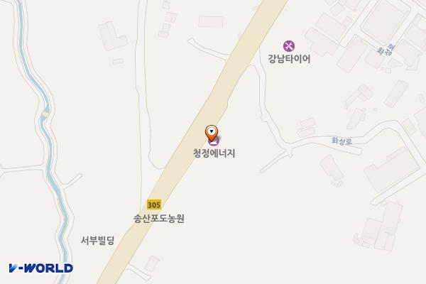 뉴화성주유소 위치 지도 — 경기도 화성시 만세구 송산면 화성로 288 (육일리)