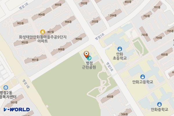 병점도서관 2층 위치 지도 — 경기도 화성시 병점구 병점3로 132-6 (병점동, 시립병점도서관)