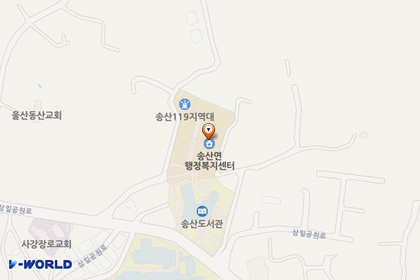 송산면사무소 위치 지도 — 경기도 화성시 만세구 송산면 매봉산길 12 (삼존리, 송산면사무소)