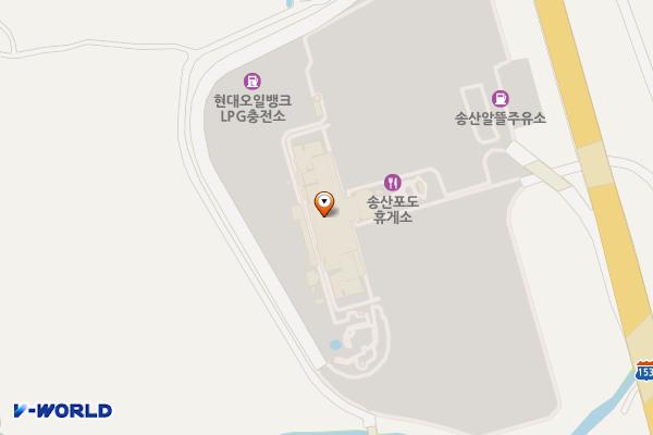 송산포도휴게소(상행) 위치 지도 — 경기도 화성시 만세구 송산면 평택시흥고속도로 25 (고정리, 송산포도휴게소)
