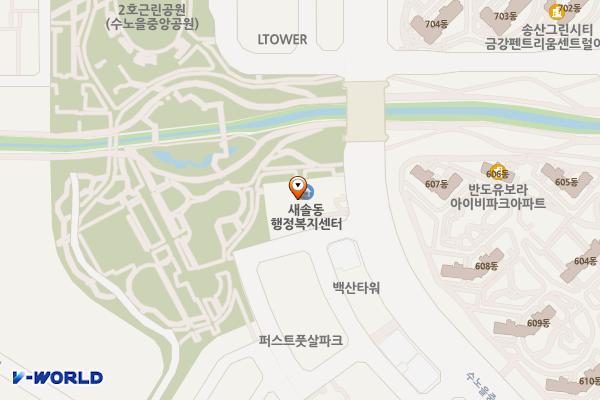 새솔동행정복지센터 1층 위치 지도 — 경기도 화성시 만세구 수노을중앙로 178 (새솔동, 새솔동 행정복지센터)