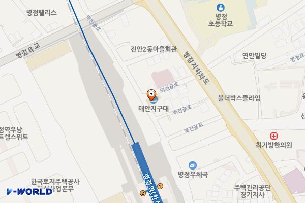 태안파출소 위치 지도 — 경기도 화성시 병점구 떡전골로 112-2 (진안동, 태안파출소)