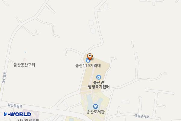 송산지역대 위치 지도 — 경기도 화성시 만세구 송산면 매봉산길 22 (삼존리)
