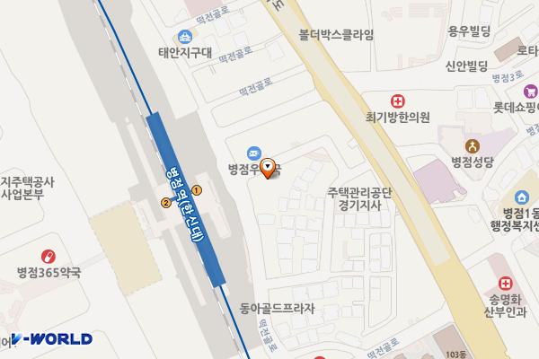 미라클프라자 위치 지도 — 경기도 화성시 병점구 떡전골로 96-4 (병점동, 미라클 프라자)