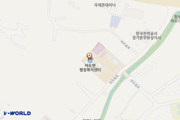 마도면사무소 위치 지도 — 경기도 화성시 만세구 마도면 마도북로 389 (석교리, 마도면사무소)