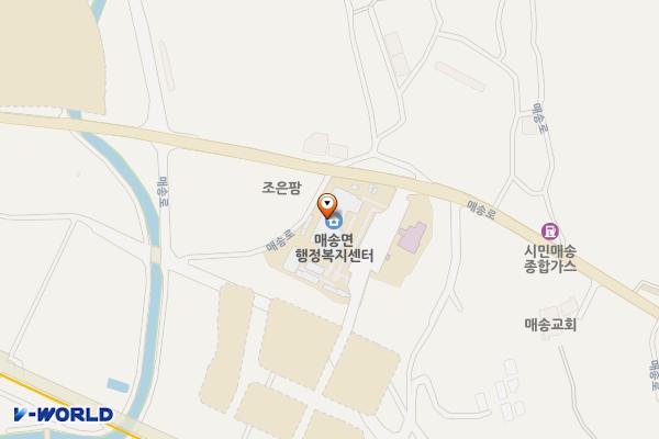 매송면사무소 위치 지도 — 경기도 화성시 효행구 매송면 매송로 43 (어천리, 매송면사무소)