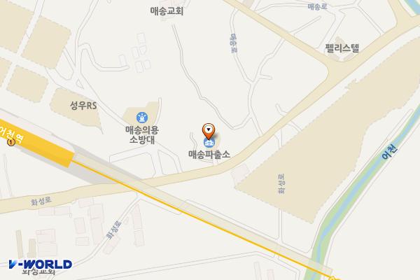 매송파출소 위치 지도 — 경기도 화성시 효행구 매송면 화성로 2249