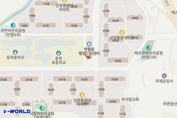 반월동반달문화복지센터 3층 위치 지도 — 경기도 화성시 병점구 영통로61번길 36 (반월동, 반달문화복지센터)