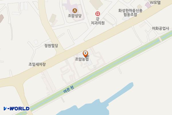 조암농업협동조합 위치 지도 — 경기도 화성시 만세구 우정읍 3.1만세로 24 (조암리, 조암농업협동조합)