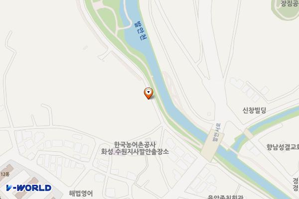 발안천 공중화장실 위치 지도 — 경기도 화성시 만세구 향남읍 장짐리 401-46