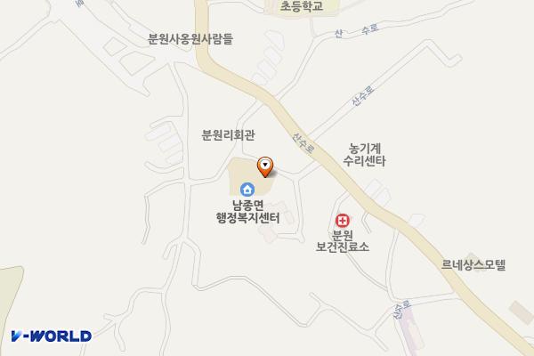 남종면행정복지센터 열린화장실 위치 지도 — 경기도 광주시 남종면 분원길9