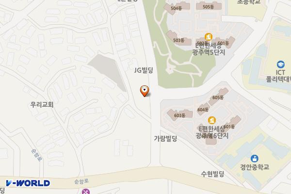 대광프라자 위치 지도 — 경기도 광주시 장지1길 28