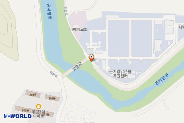 도평리 친수공간 공중화장실 위치 지도 — 경기도 광주시 초월읍 도평리 10-4