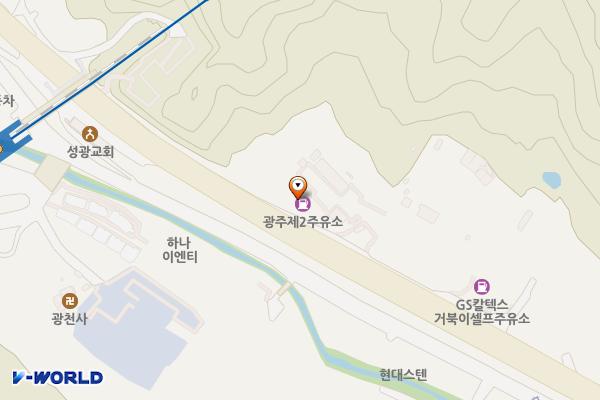 광주제2주유소 위치 지도 — 경기도 광주시 경충대로 2130