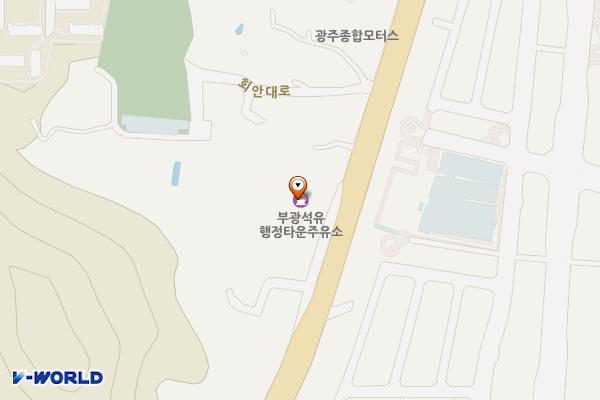 부광석유(주) 행정타운주유소 위치 지도 — 경기도 광주시 회안대로 843