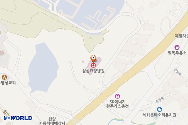 성심요양병원 위치 지도 — 경기도 광주시 중앙로349번길 25