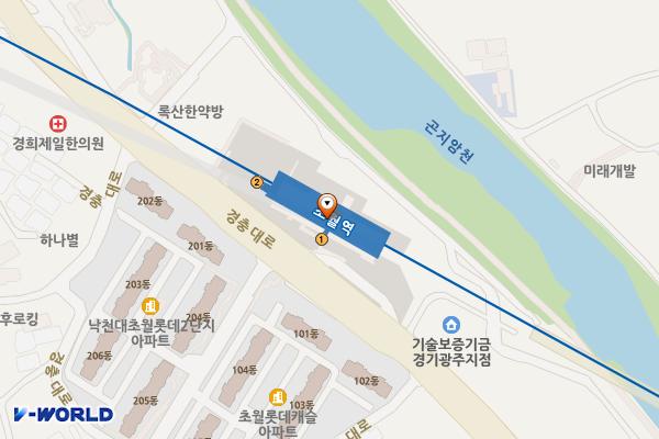 초월역 화장실 위치 지도 — 경기도 광주시 초월읍 경충대로 1066