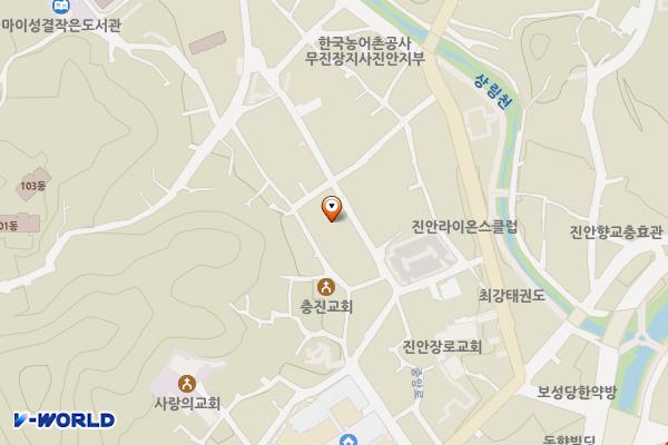 월랑 주차장 위치 지도 — 전북특별자치도 진안군 진안읍 군상리 891-11