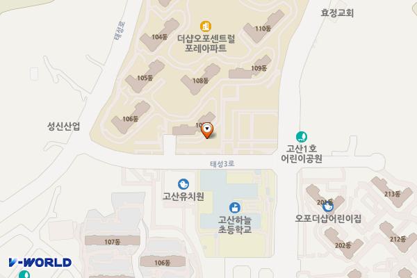 더샵오포센트럴포레 상가 위치 지도 — 경기도 광주시 태성3로 13
