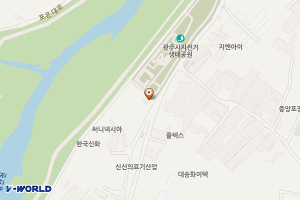 양벌리 자전거생태공원 화장실 위치 지도 — 경기도 광주시 오포읍 마루들길 44
