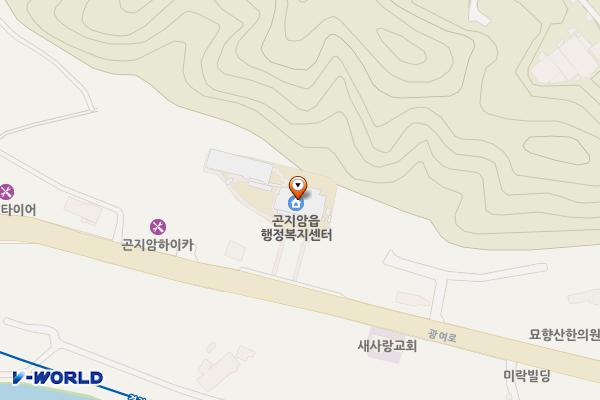 곤지암읍행정복지센터 위치 지도 — 경기도 광주시 곤지암읍 광여로 59