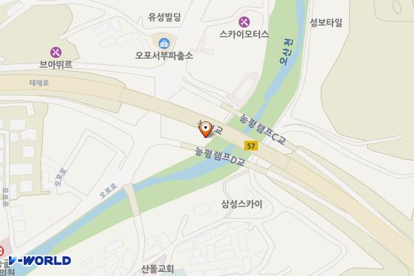 능평레포츠시설 화장실 위치 지도 — 경기도 광주시 오포로 156