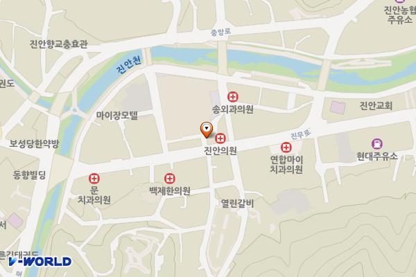 노계3동 주차장 위치 지도 — 전북특별자치도 진안군 진안읍 군상리 406-7