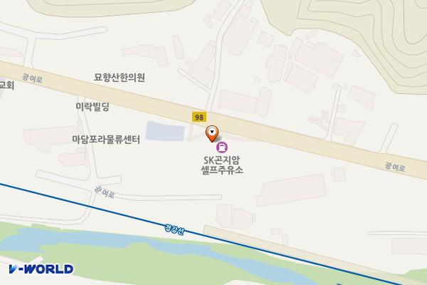 곤지암Self주유소 위치 지도 — 경기도 광주시 곤지암읍 광여로 100